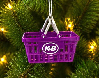 New Orleans Louisiana K & B Purple Shopping Basket made from Original Design