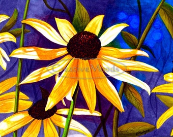 Black Eyed Susan Floral Print