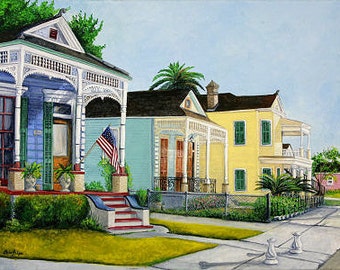 Historic District Houses Print