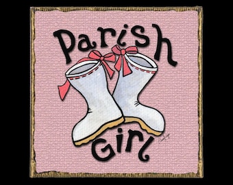 Parish Girl Canvas Magnet