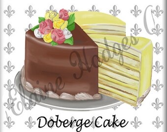 New Orleans Doberge Cake Tile made from Original Art, Various Sizes