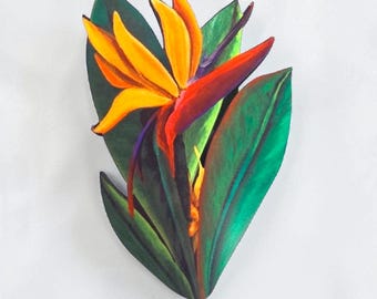 Bird of Paradise Magnet made from Original Artwork