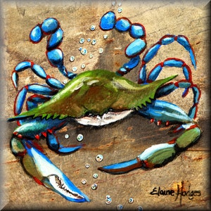Blue Crab Decorative Tile