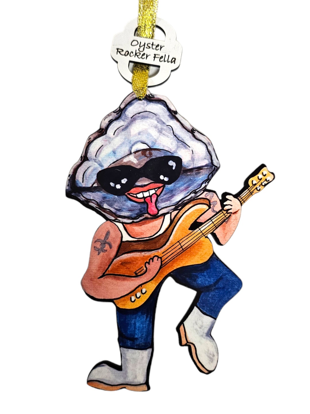 Oyster Rocker Fella Ornament Made From Original Art, erster Rockefella ...