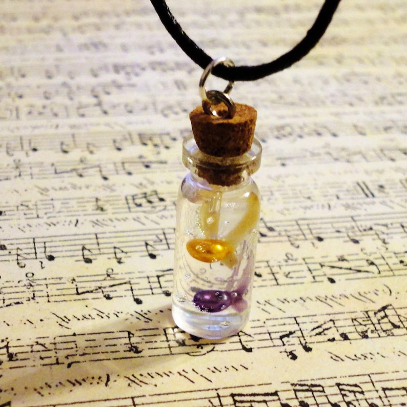 Legend of Zelda Majora's Mask Tatl and Tael Fairy Bottle Necklace image 2