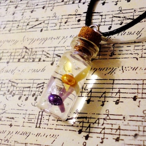 Legend of Zelda Majora's Mask Tatl and Tael Fairy Bottle Necklace image 1