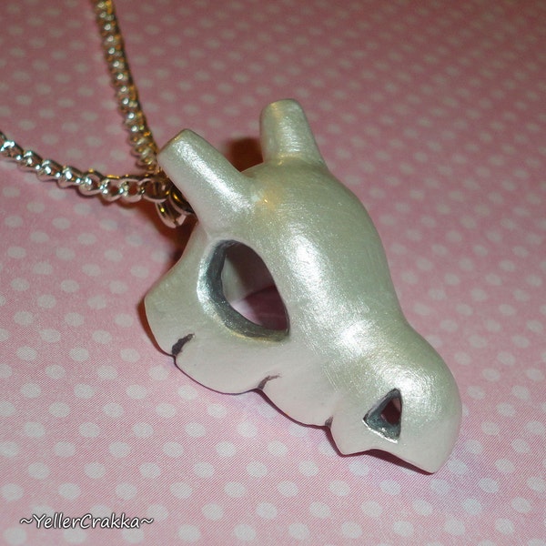 Pokemon - Shiny Cubone Skull Charm Necklace