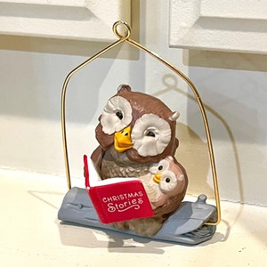 Vintage HALLMARK 1986 Christmas Stories Owl Ornament