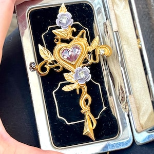 Lacroix Cross Brooch - Etsy