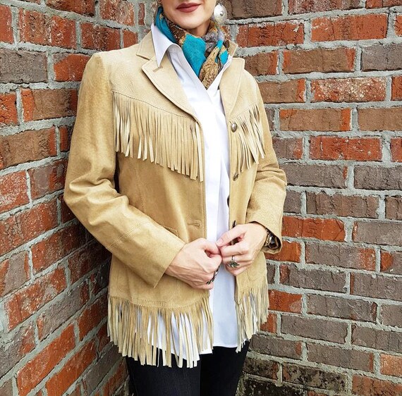 Ralph lauren suede fringe jacket Clearance