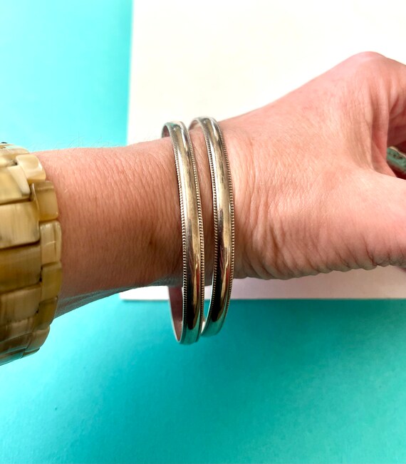 Navajo Engraved Bangle by B.Webb ナバホ族