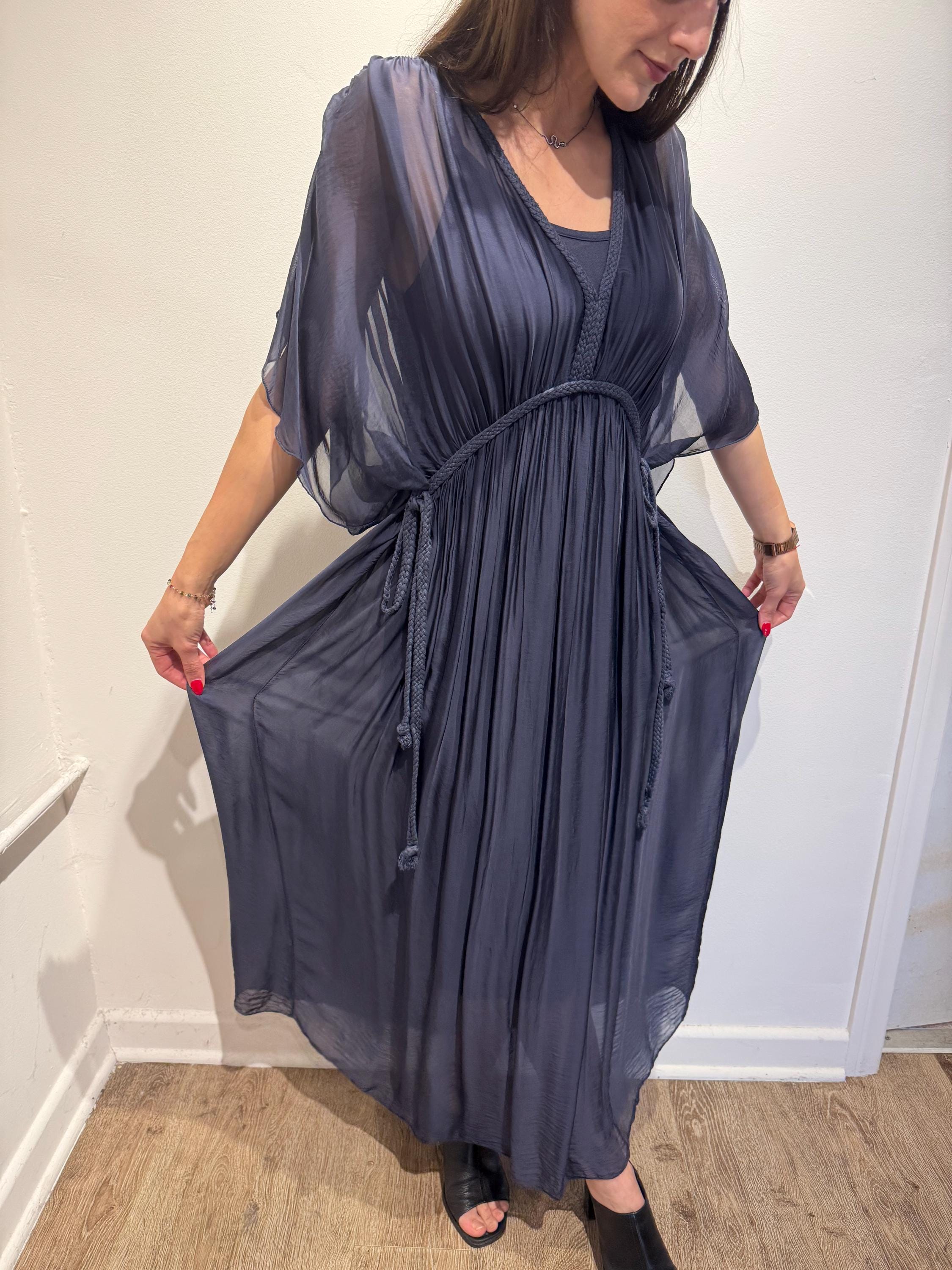 sachin and babi light blue dress Navy Blue Homecoming Dresses main image 1