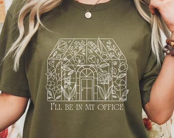 コンフォートカラーズ ガーデニングTシャツ：ボタニカル植物愛好家Tシャツ