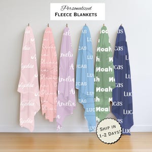 Personalisierte Samt-Plüsch-Decke - individueller Name Kindergeschenk, monogrammierter weicher Überwurf, personalisierte gemütliche Bettwäsche, kundenspezifische Kinder
