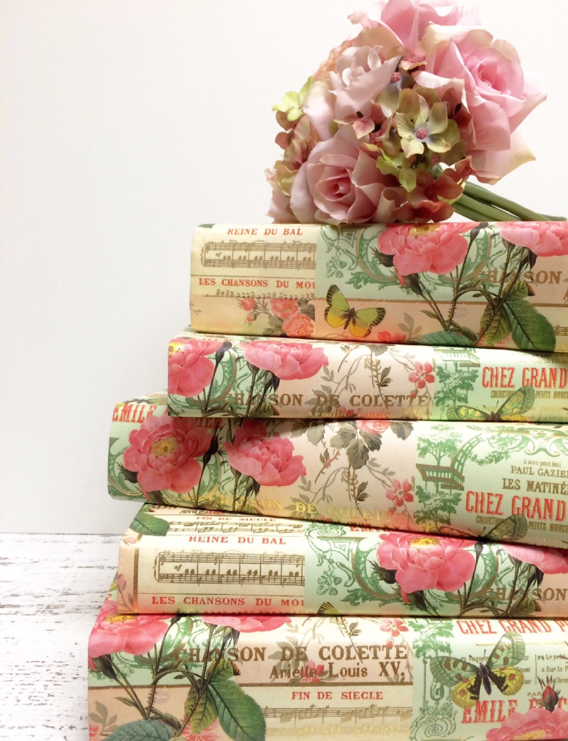 Book centerpiece Flower Books PER BOOK Tea Party Etsy