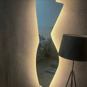 Irregular Woman Shapped Wall Mirror