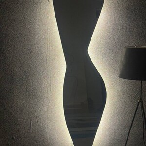 Wall led full size mirror