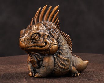 Sculpture Iguane Milieu De Siècle – Palissandre Vintage, Fait Main