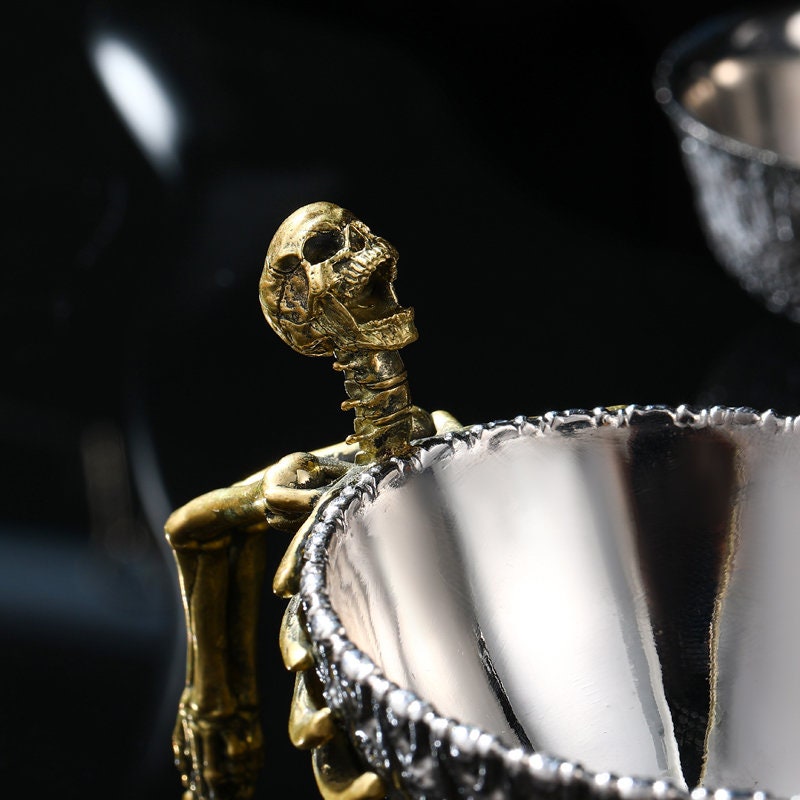 Skeleton Tableware Alien Xenomorph Gravy Boat, Stainless Steel Skeleton Tableware, Copper ...