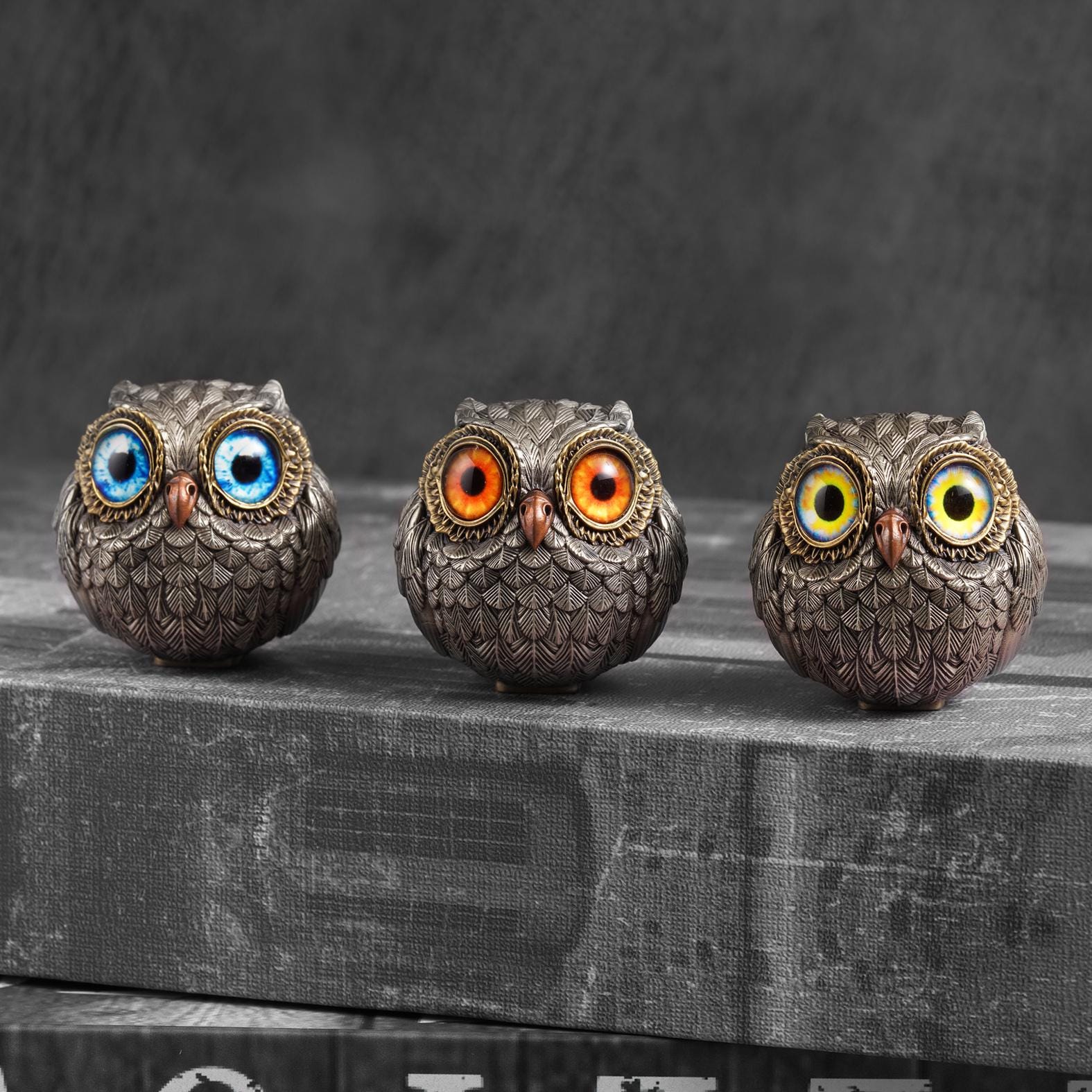 Metal owl ornament - Etsy 日本