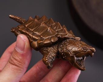 SPIギャラリー ブロンズ製ウミガメ（花崗岩製）置物、ペーパーウェイト