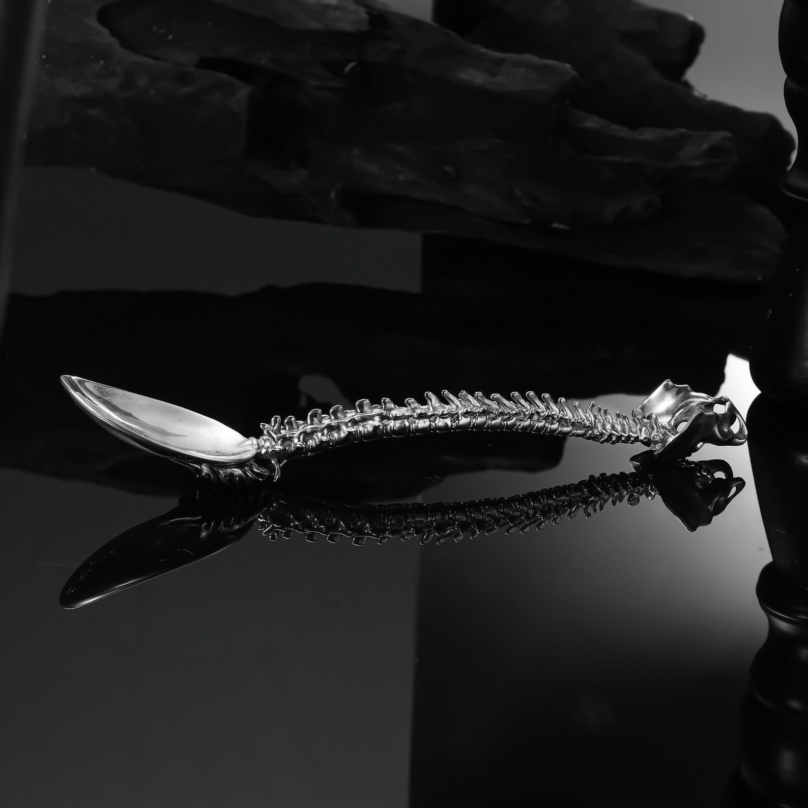 Skeleton Tableware Silver Skeleton Pelvis Spoon, Skull Tableware, Handmade Flatware ...