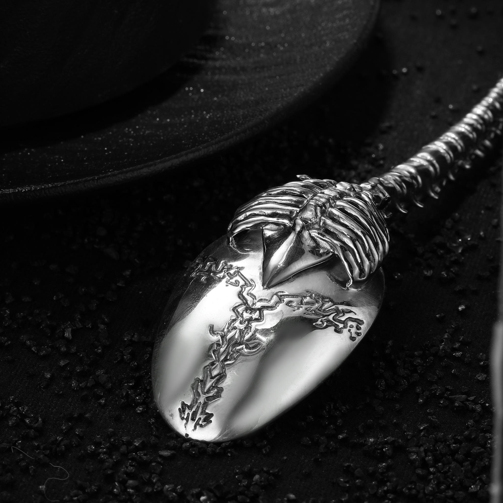 Skeleton Tableware Silver Skeleton Pelvis Spoon, Skull Tableware, Handmade Flatware ...