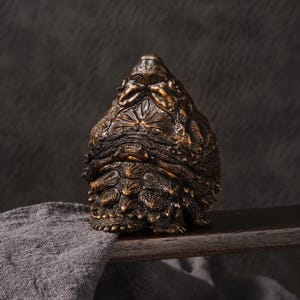 Realistic Alligator Snapping Turtle Statue, handcrafted Snapping Turtle Bronze Figurine, Turtle Sculpture Artwork, Wildlife Lover, Collectible Gifts