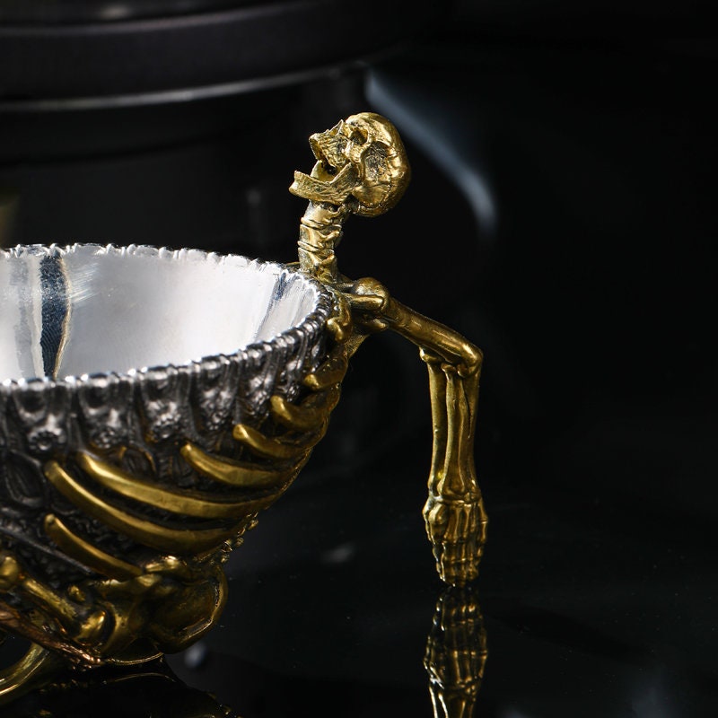 Skeleton Tableware Alien Xenomorph Gravy Boat, Stainless Steel Skeleton Tableware, Copper ...