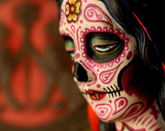 Dia De Los Muertos Tattoo Virgin Mary PRINT 305 by Michael Brown/UC Studios