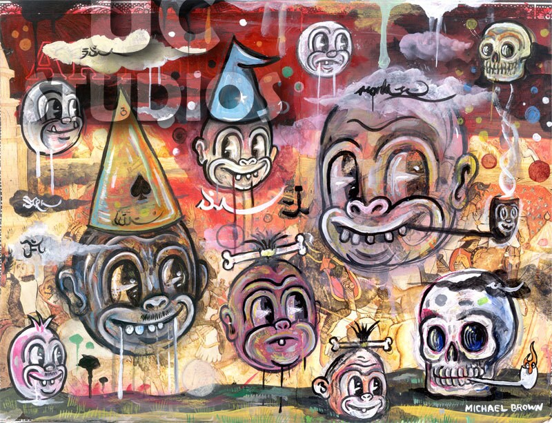 Wizard bean Landscape UC Studios PRINT 29 de Painting de Michael Brown