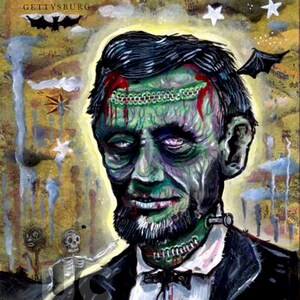 Zombie Abe Lincoln UC Studios Canon PRINT 132 from Painting by Michael Brown