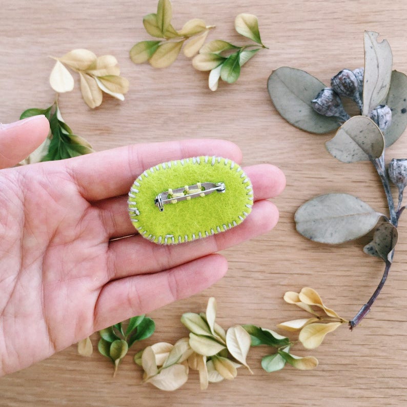 Gift for Teens Woodlands Lapel pin Nature lover Plant lover Mossy Moss on rock brooch Wooden pin Badge Gift for Her