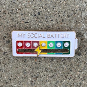 Mini Social Battery pin