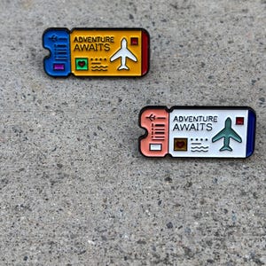 Bon Voyage passport pin
