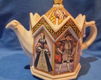 Teiera vintage Sadler – Re Enrico VIII e le sue sei mogli