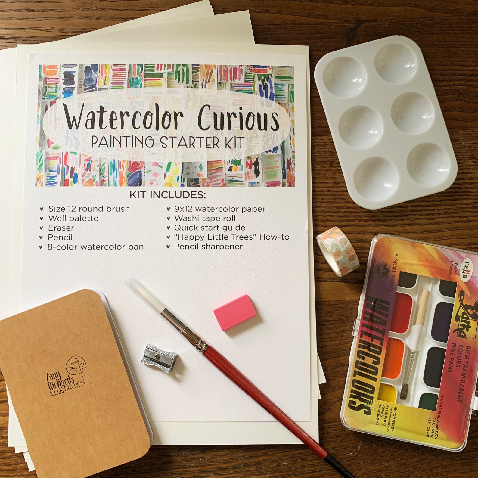 Watercolor Kit. How To . Artist gift. Watercolor painting. Etsy