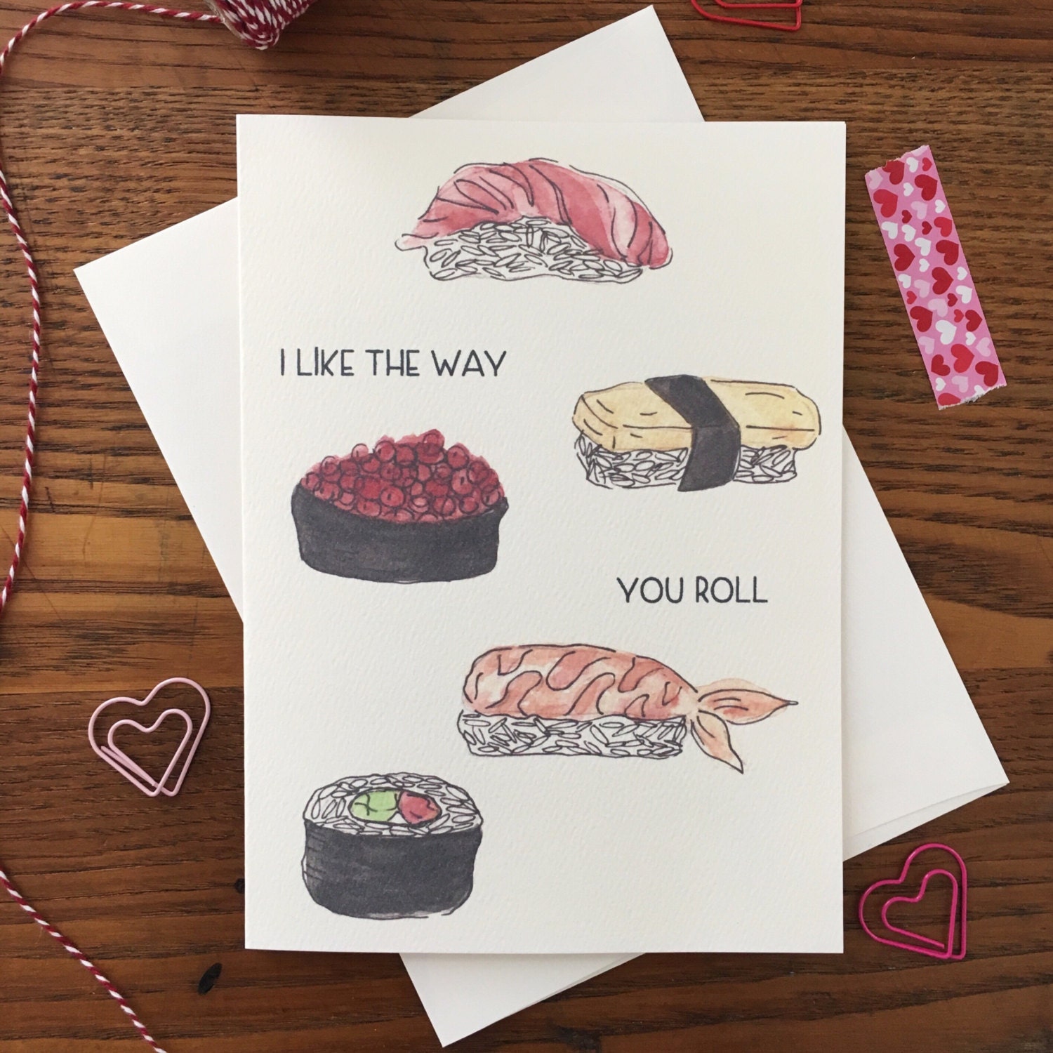 Sushi Card. Cute Sushi Card. Sushi Pun. Anniversary Card. Etsy
