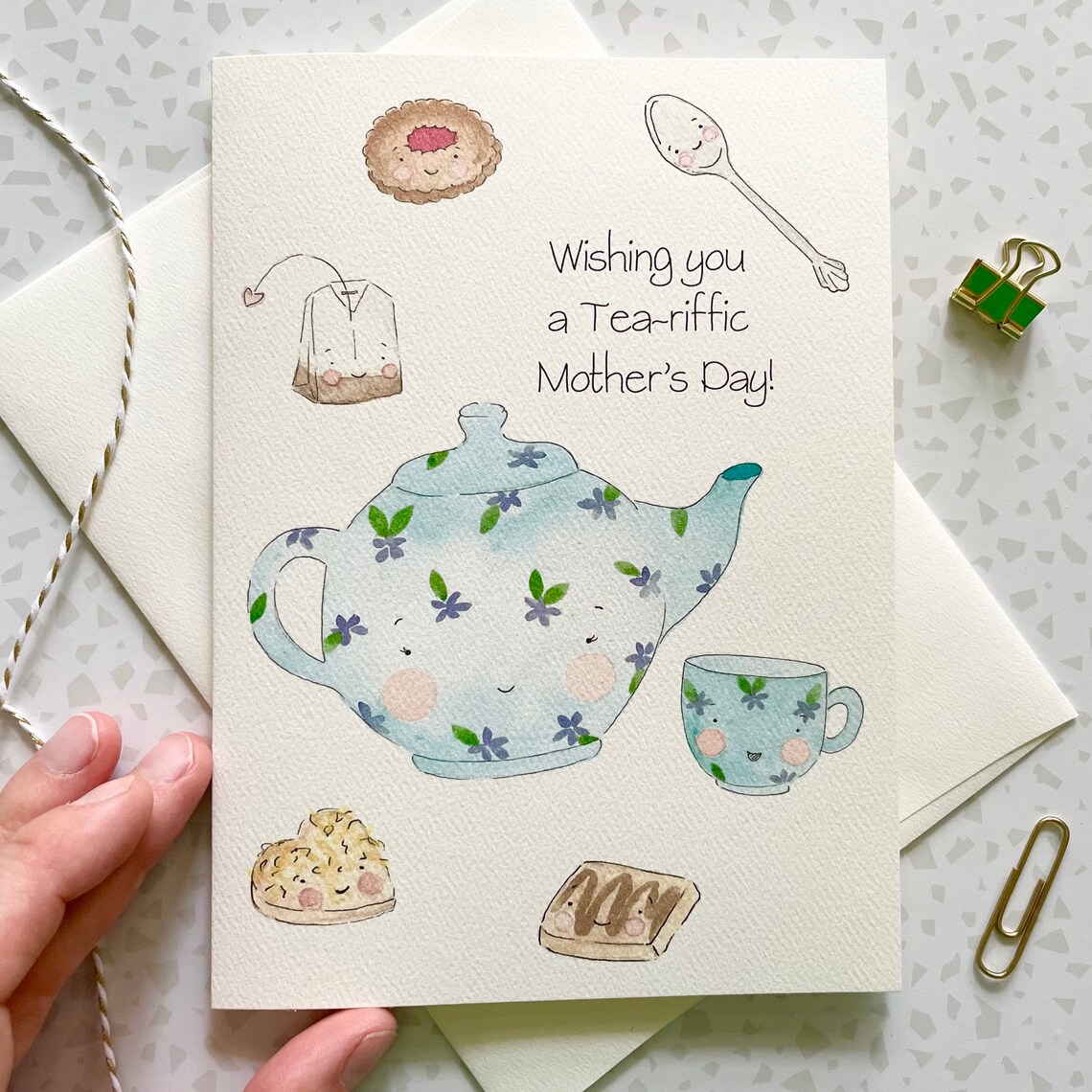Mother's Day Card. Teapot Card. Food Pun Card. Tea Cup | Etsy