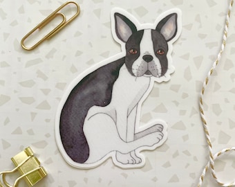 Dog Sticker. Dog Butt Sticker. Dog Vinyl Sticker. Die cut stickers. Car Sticker. Laptop Decal. Water Bottle Sticker. Boston Terrier gift