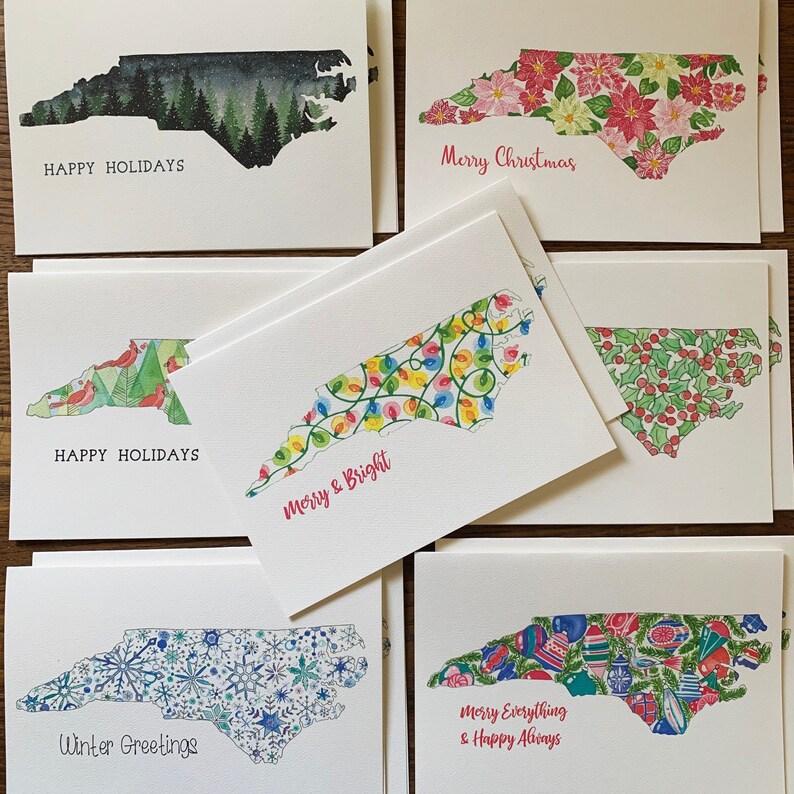 North Carolina Christmas Cards 