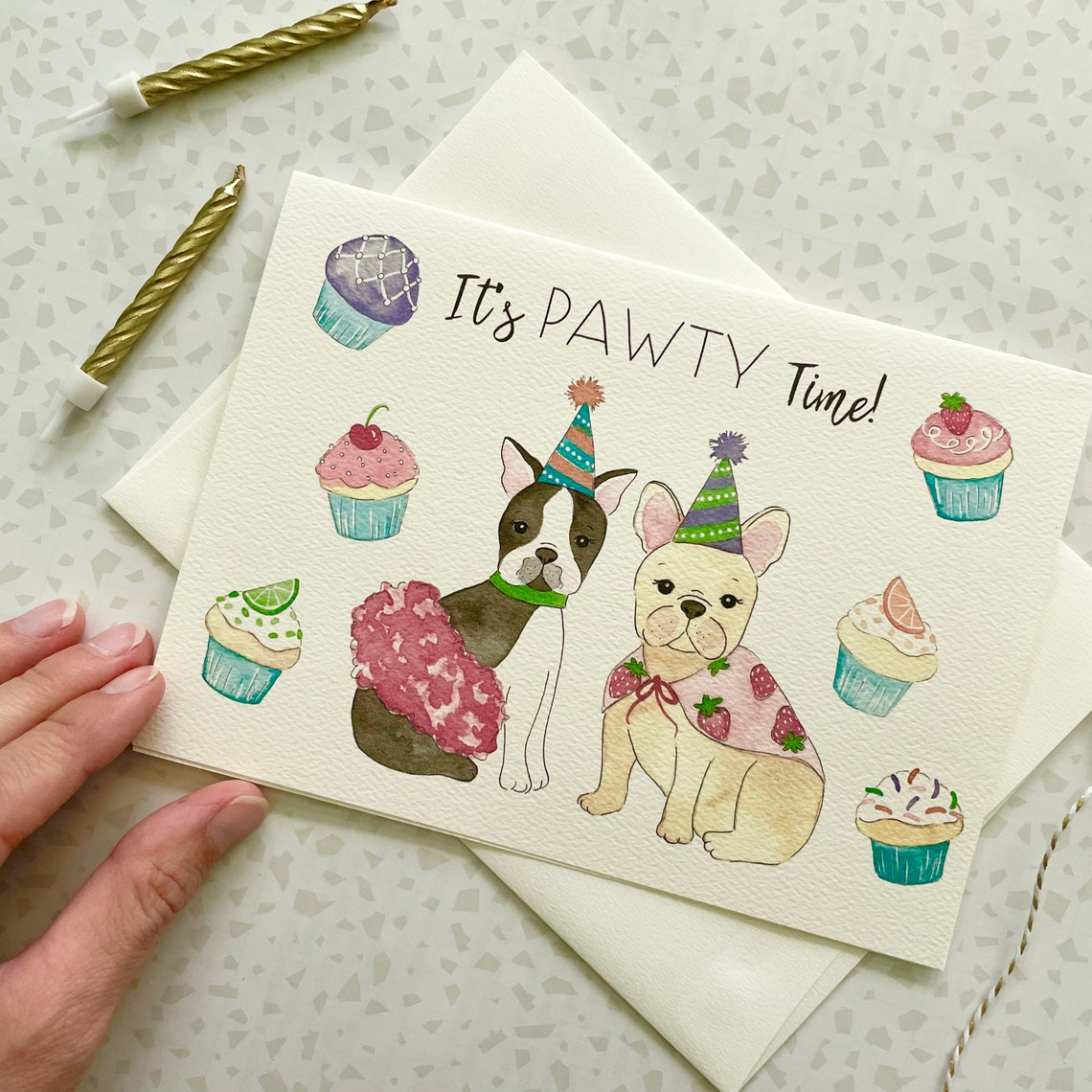 Dog Pun Card. Pun Birthday Card. Bulldog Card. French Bulldog Etsy