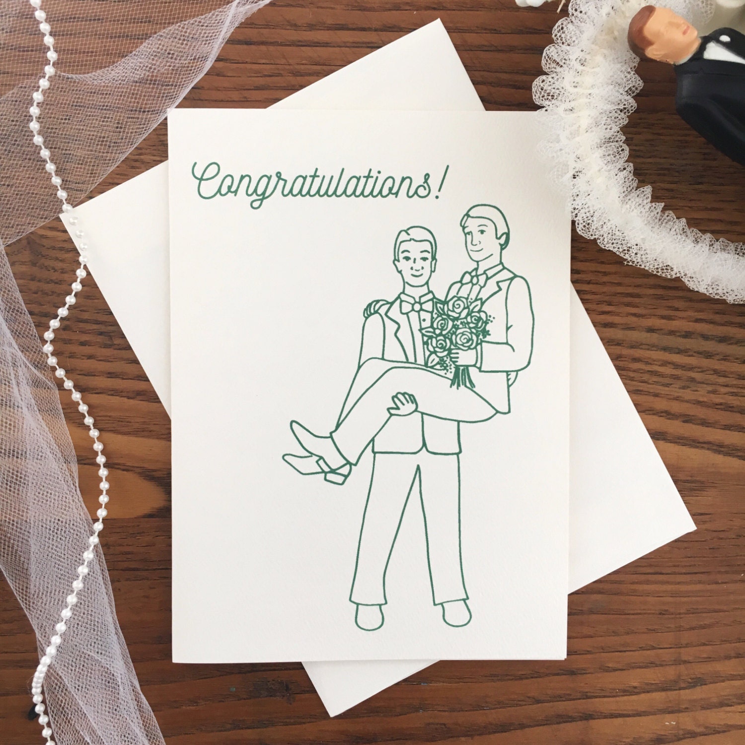 Gay Wedding Card. Gay Card. Gay Marriage. Civil Partnership. | Etsy