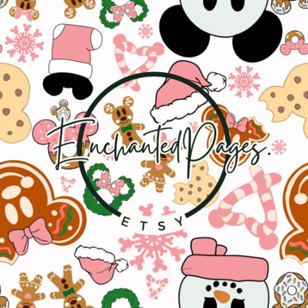Pink Magic Mouse Pink Christmas Magic Mouse - Seamless Digital - Etsy
