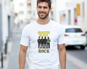 Quarter Black T-Shirt - Celebrate Psych TV's Favorite Band with Mellow Harmony
