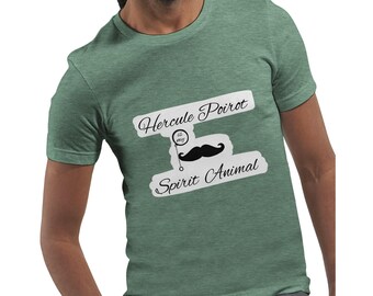 Hercule Poirot Spirit Animal Tee - Agatha Christie Fan Shirt