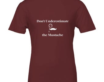 Hercule Poirot T-Shirt: Mustache Monocle Graphic Tee