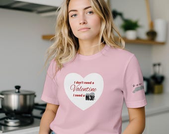 Funny Kitty Nap T-Shirt, Valentine's Day Gift