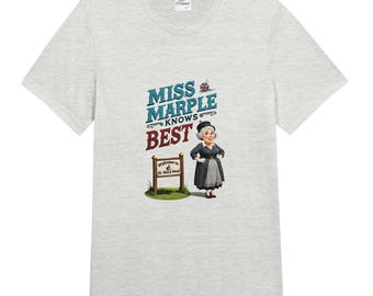 Miss Marple T-Shirt: Agatha Christie Mystery Lover Gift