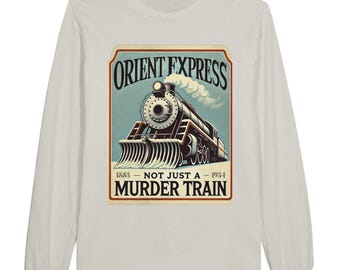 Vintage Train T-Shirt, Agatha Christie Inspired, Murder on the Orient Express Gift, Classic Unisex Tee